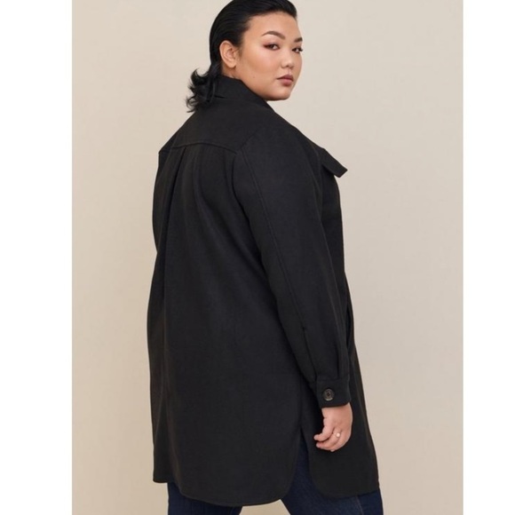 TORRID NWT WOOL LONGLINE SHACKET - Picture 3 of 5